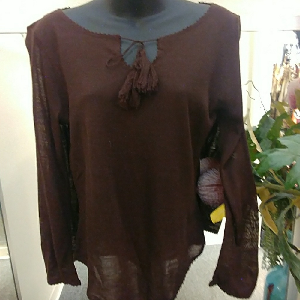Banana Republic L/S Top with Tassels
